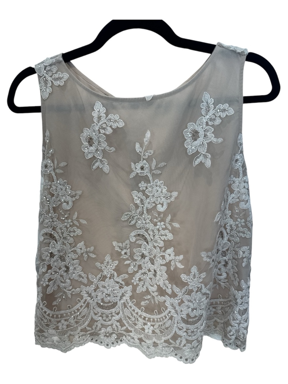 Alice + Olivia Floral Lace Overlay Camisole